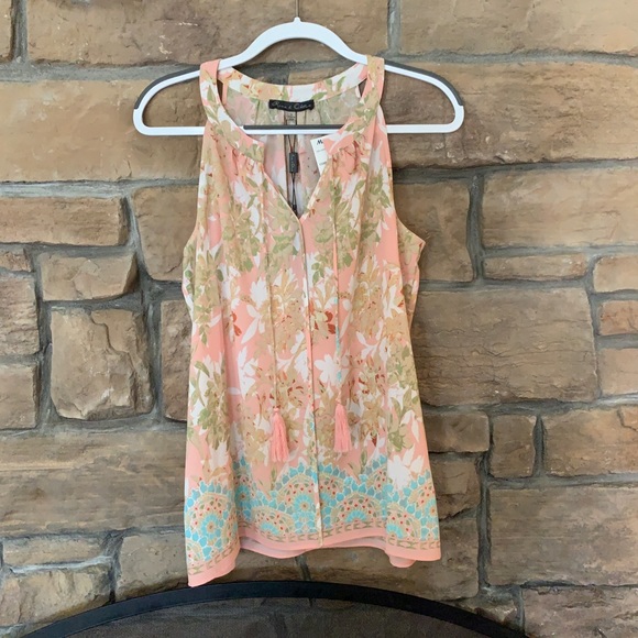 Floral Tunic Sleeveless Blouse (NWT) - Picture 5 of 5